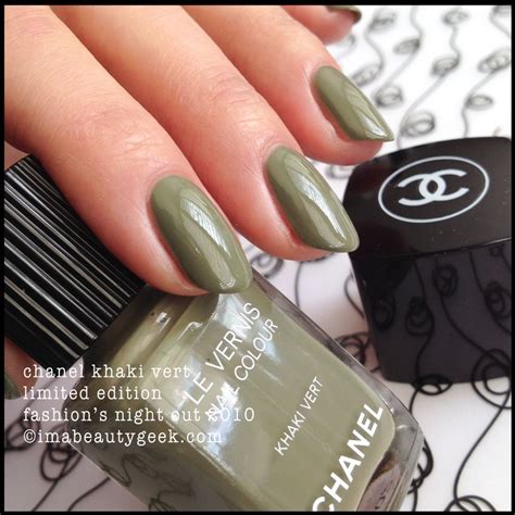 chanel khaki vert nail polish buy online|chanel nail color chart.